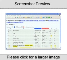 4TOPS Compare Excel Files Screenshot